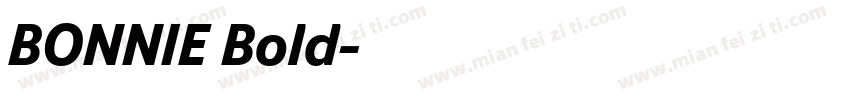 BONNIE Bold字体转换
